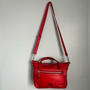 Fossil Orange Red Crossbody Bag
